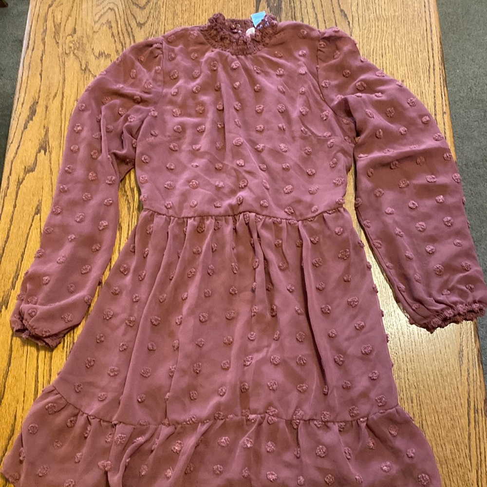 Size large Light burgundy dress